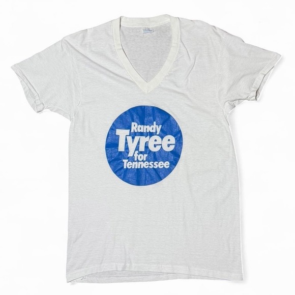 The Unbranded Brand Other - Vintage 80s Randy Tyree for Tennessee Mayoral Promo Souvenir T-shirt L 17.5x28